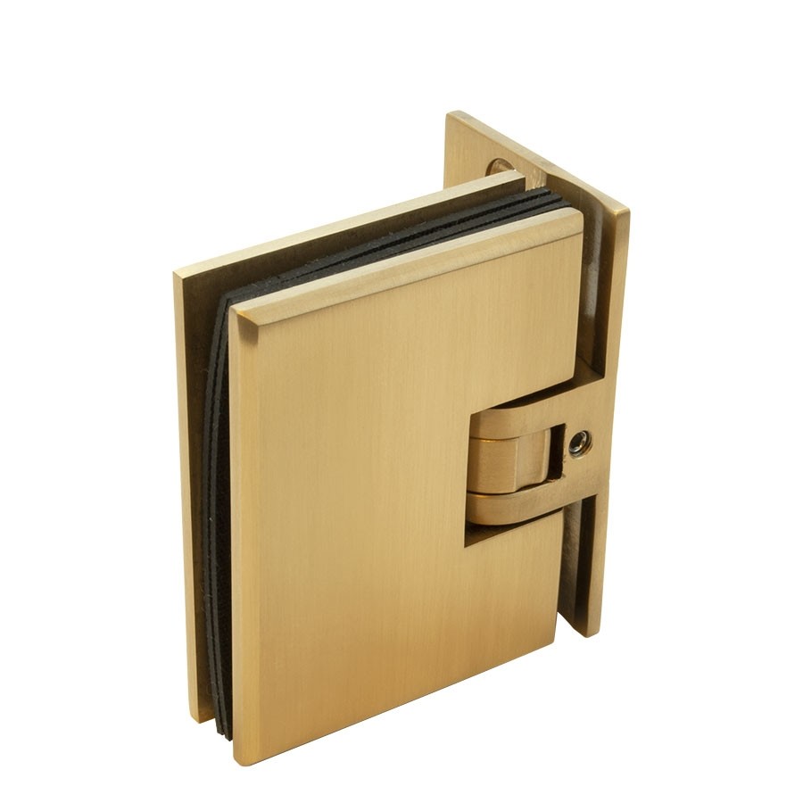 accumuleren Vlieger Afdaling Douchedeur scharnier wand-glas - mat messing