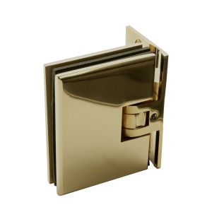 Douchescharnier wand-glas - Gepolijst messing