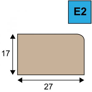 Glaslat Model E2 - 17 x 27 mm