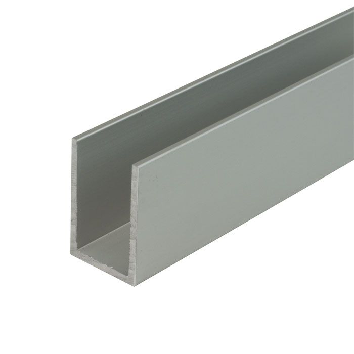 U-profiel 30x20x30x2 Glans chroom