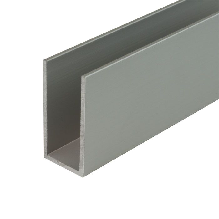 U-profiel 40x20x40x2 RVS effect