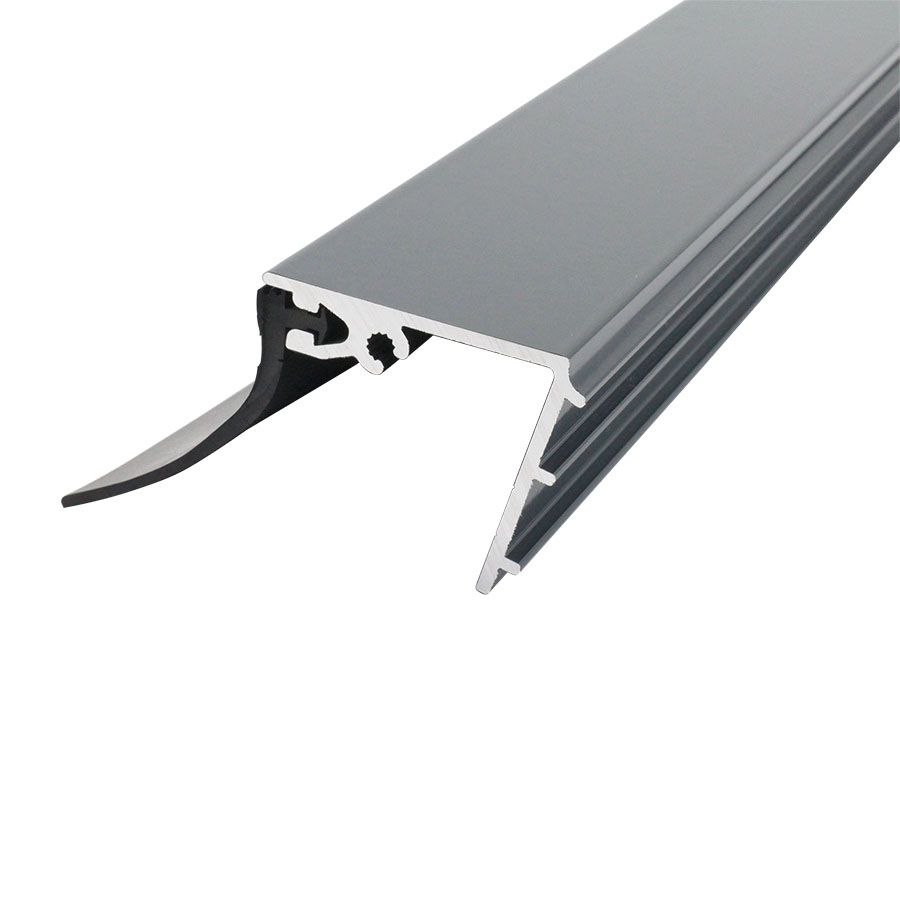 Pext muuraansluitprofiel incl rubber, in RAL