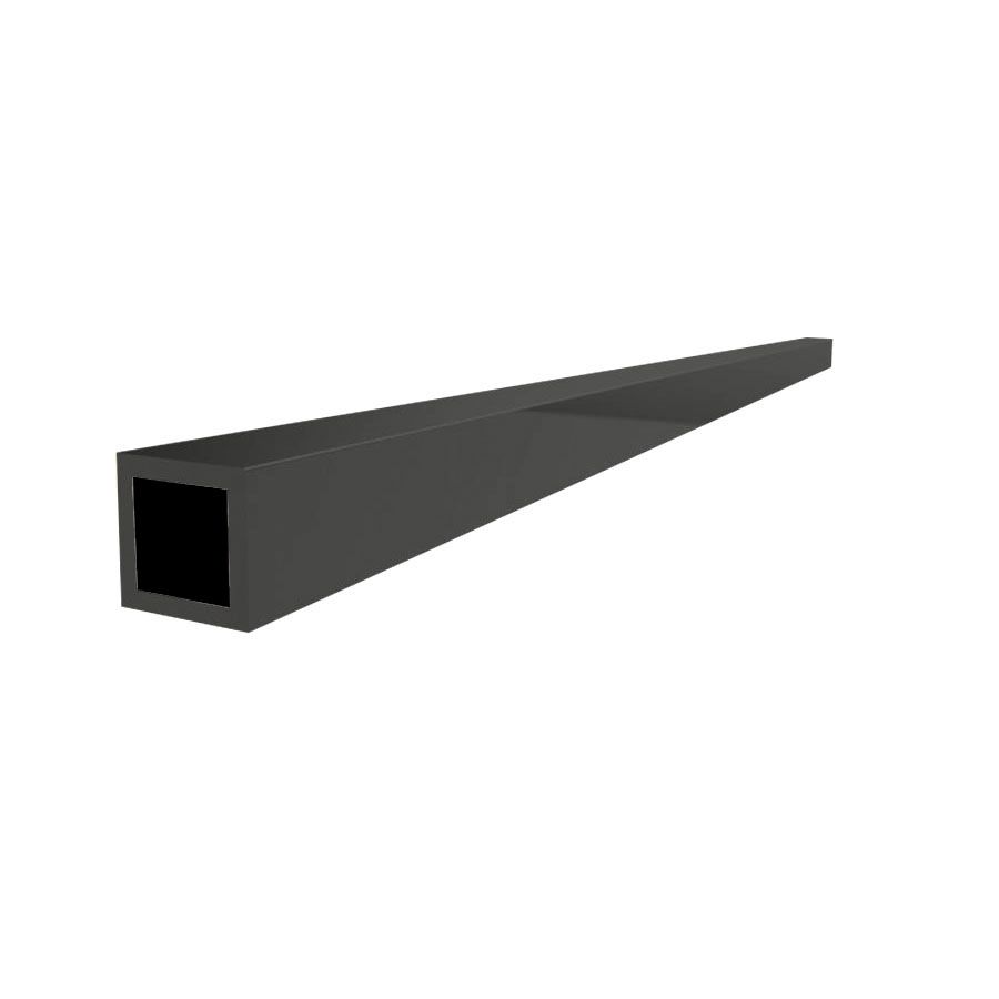 Kokervormige stang t.b.v. stab. stang 1000mm – in te korten mat zwart RAL9005