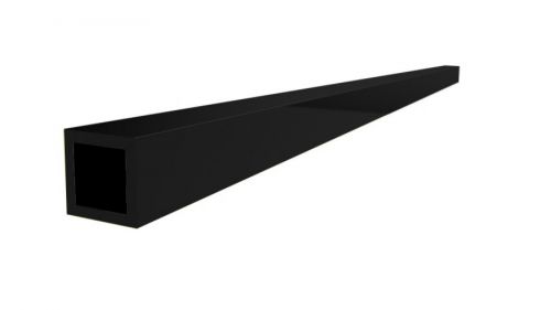 Kokervormige stang t.b.v. stab. stang 1000mm - in te korten mat zwart RAL9005