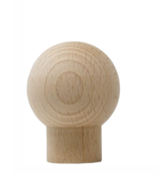 Saunaknop-rond-hout