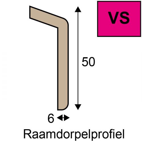 Ventistone VS-Raamdorpelprofiel